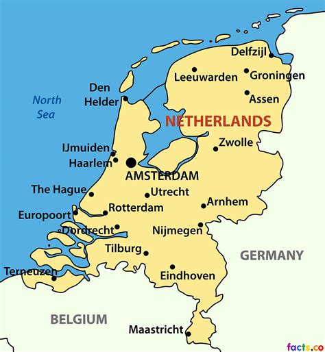 map of holland and england.